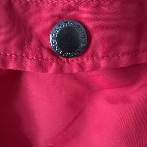 Land's End Red Men’s Large (42-44) Nylon Windbreaker. - Picture 3 of 8
